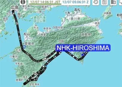 各局ヘリの位置情報共有システムの画像