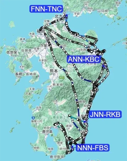 各局ヘリの位置情報共有システムの画像