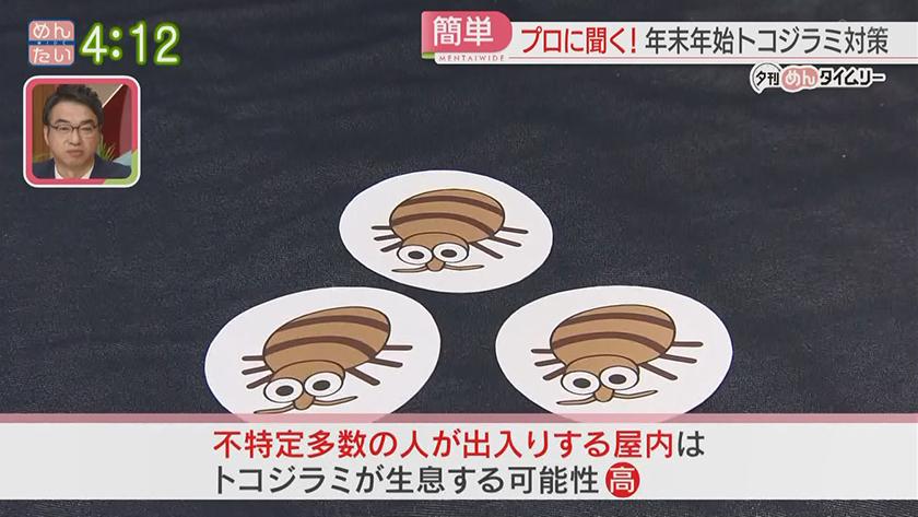 夕刊めんタイムリー｜家に入らせないトコジラミ対策