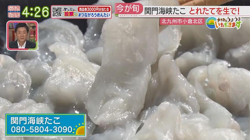 大地のうまうまいただきます【週替わり新企画】｜関門海峡たこ